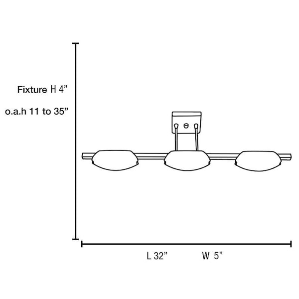 Nido, 3 Light LED Pendant, Matte Chrome Finish, Frosted Glass